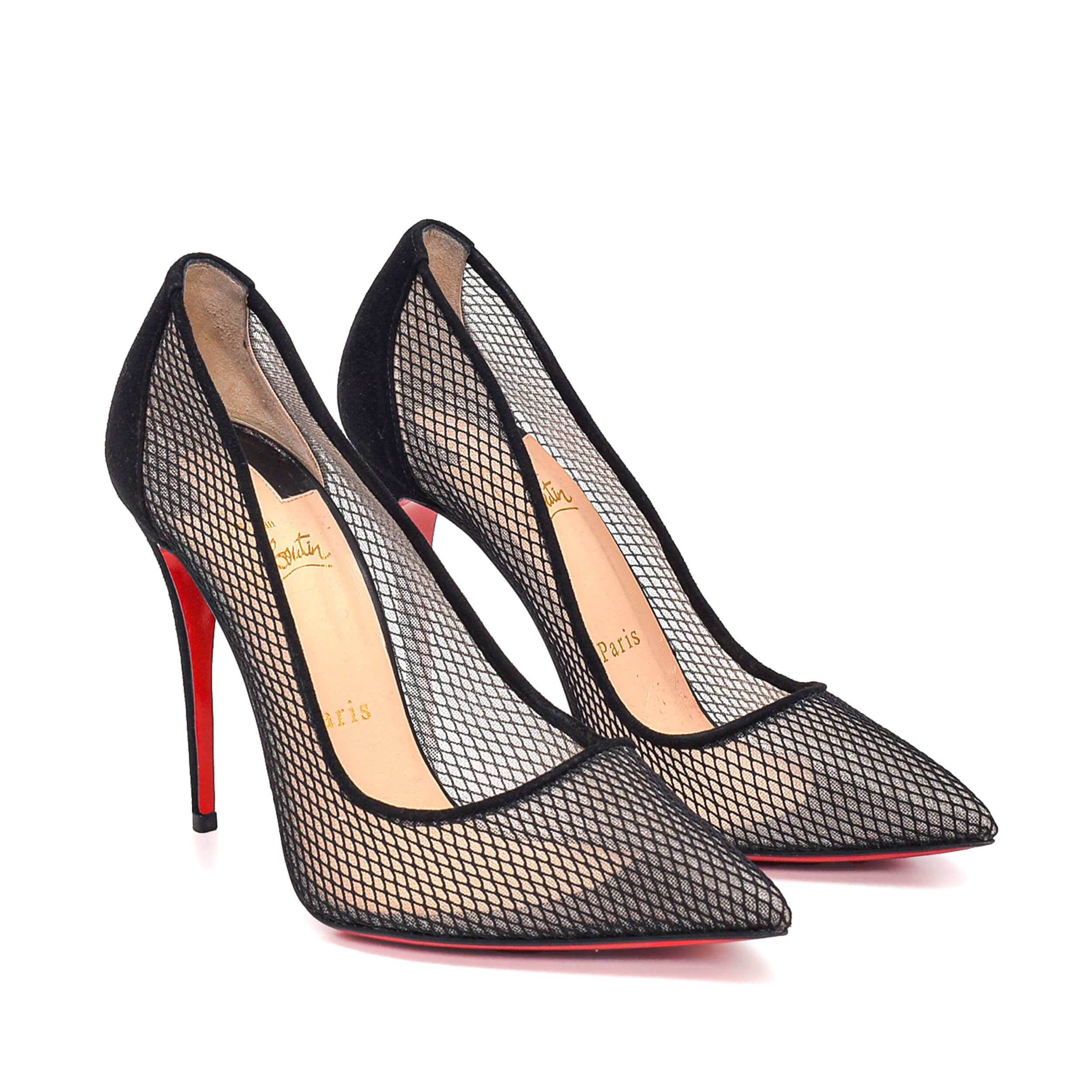 Christian Louboutin - Black Netting Pump